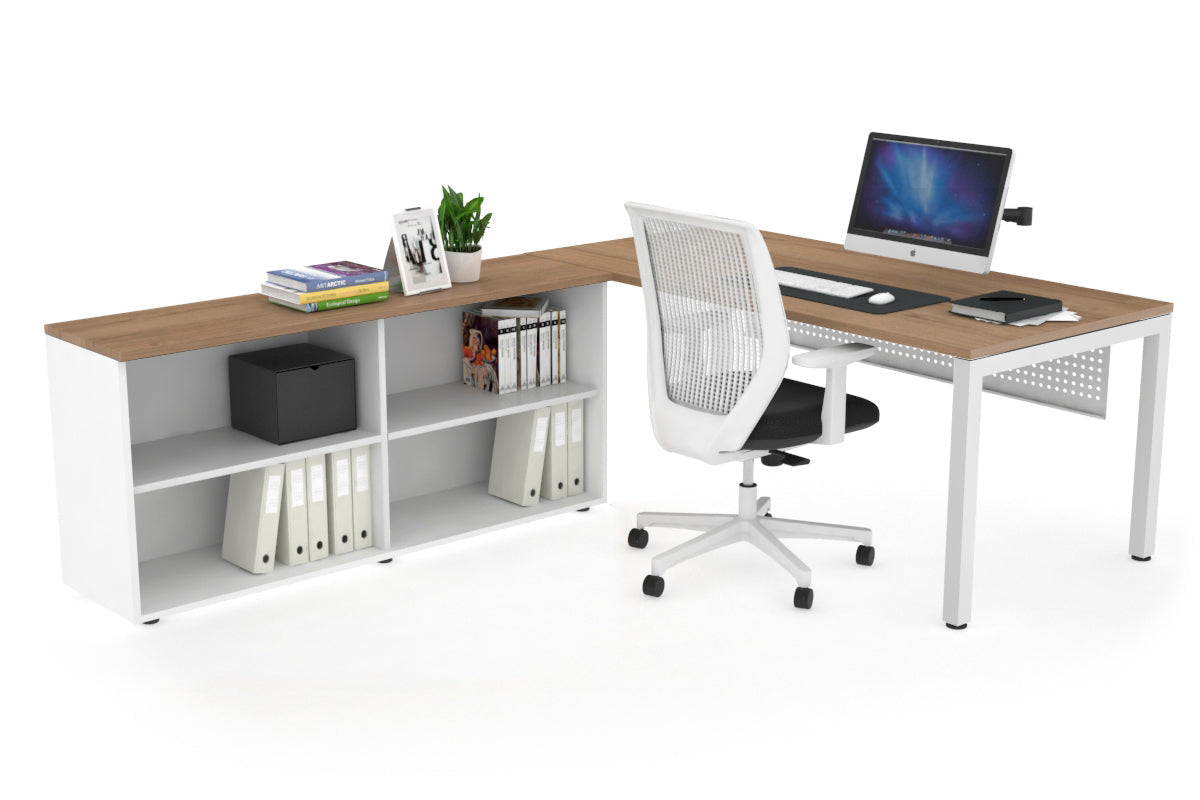 Quadro Square Executive White Frame Office Chair [1600L x 700W] - Premium Ergonomic Seating for Home Office & Conference Rooms