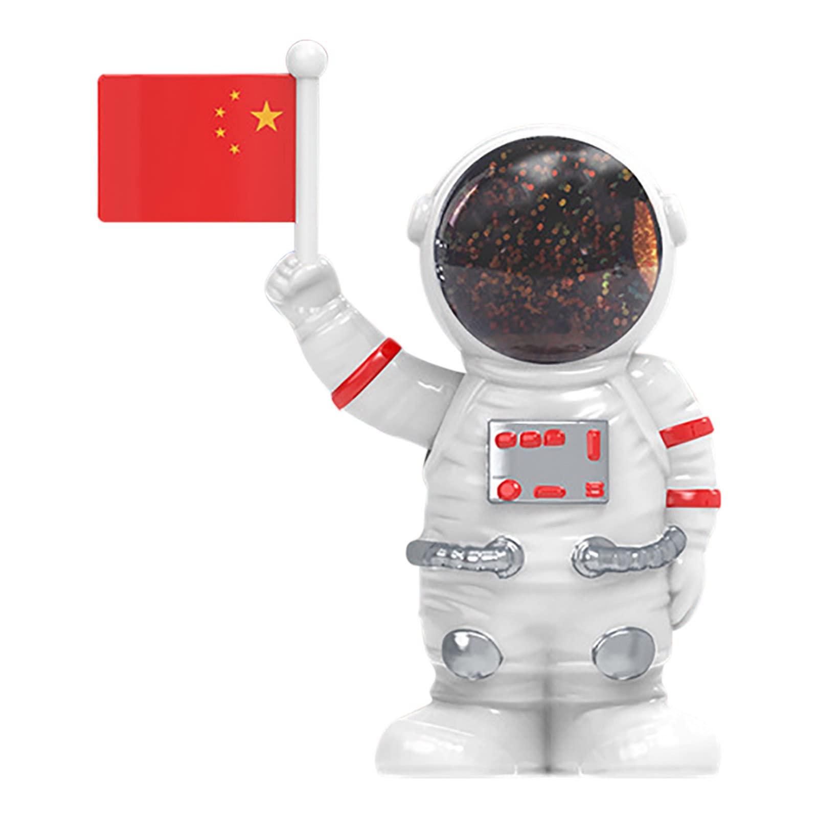 Solar Astronaut Car Decor - Astronaut Figurine for Dashboard, Center Console & Interior - Cute Astronaut Doll for Car Accessories - Perfect for Space Enthusiasts & Sci-Fi Lovers