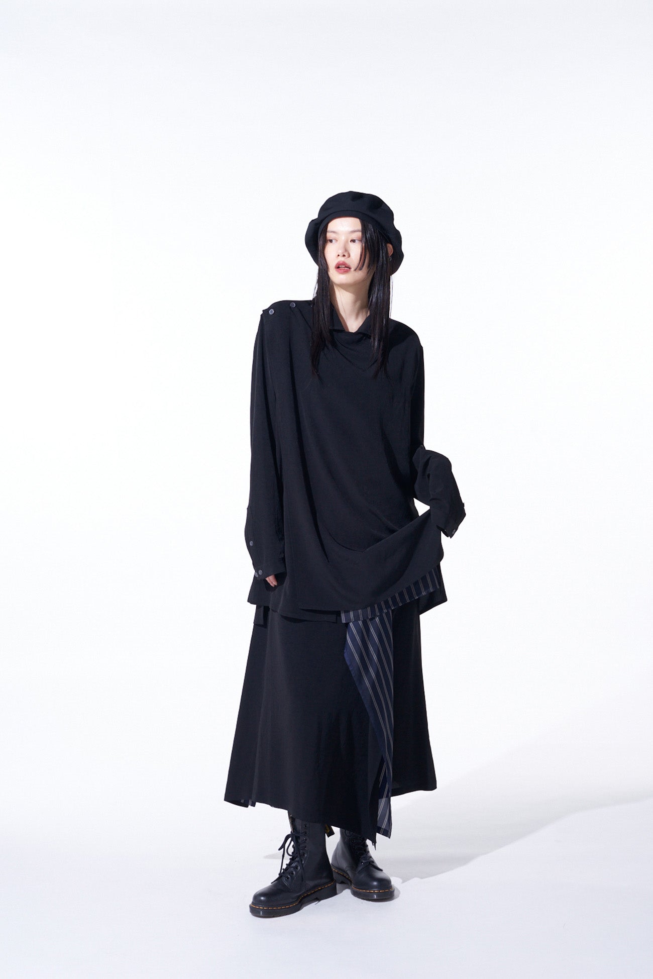 Elegant Crepe de Chine Front Layer Shirt for Women - Lightweight & Flowy Blouse for Casual Wear, Office & Special Occasions