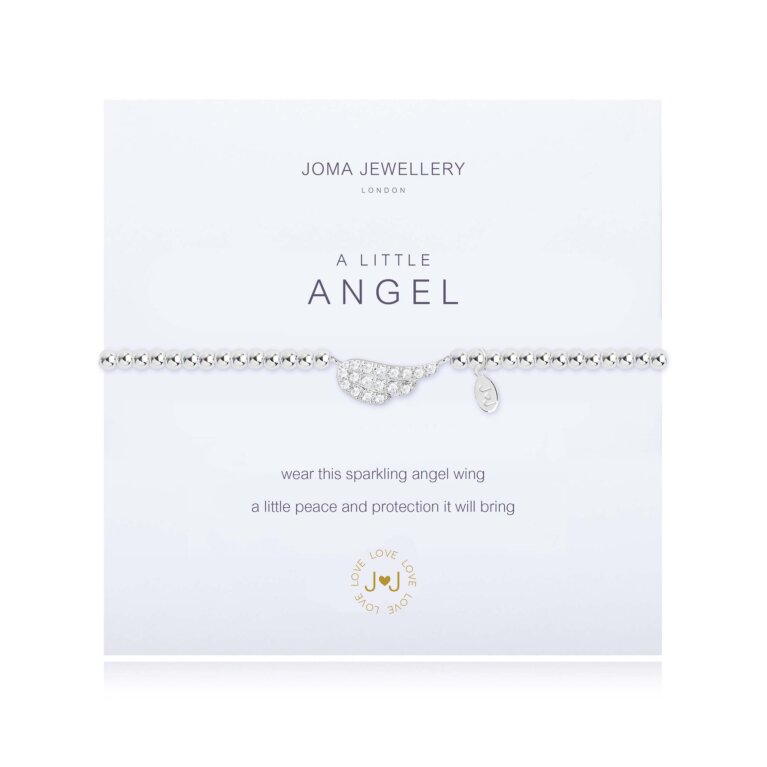 Joma Jewellery Angel Charm Bracelet - Elegant Sterling Silver Gift for Women, Birthday & Christmas Present | Perfect for Everyday Wear & Special Occasions