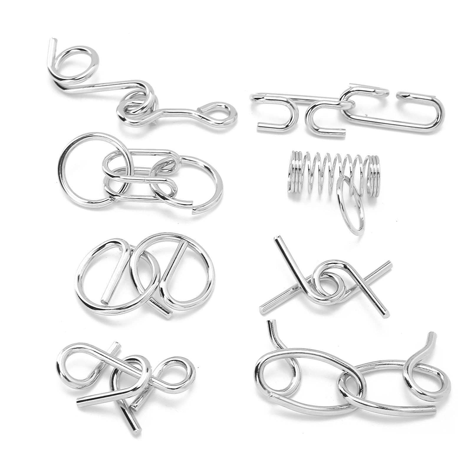 Stainless Steel Buckle Lock Toy for Adults & Seniors - Puzzle Game Gift