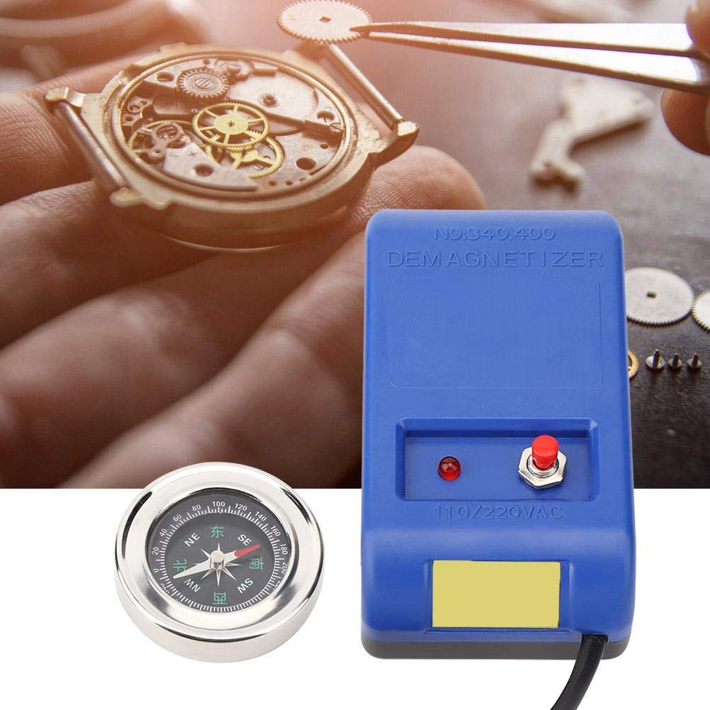 110V/220V Watch Degausser - Portable Demagnetizer Tool for Watch Screws & Repair (US Compliant) - Workshop & Home Use