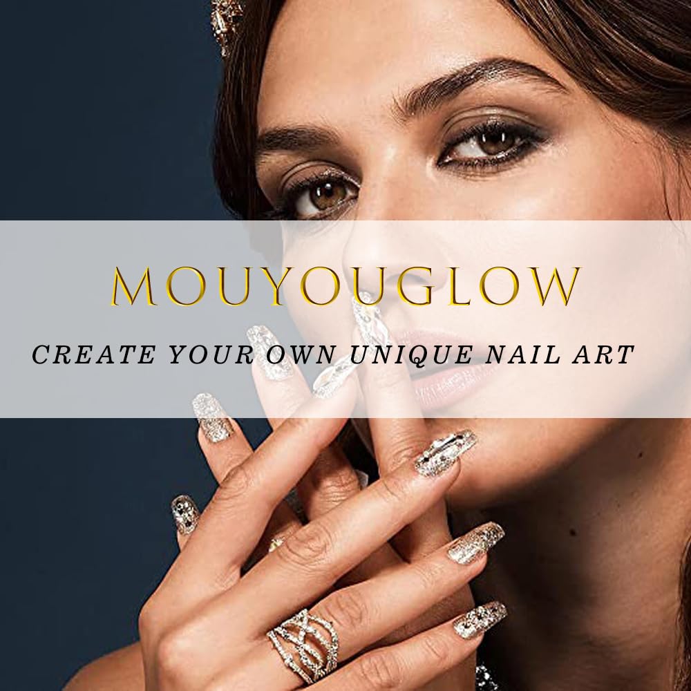MouyouGlow Black Glossy Almond Press On Nails - Short Halloween Fake Nails with Nail Glue | Gothic Solid Color False Nails for Parties, Cosplay & Everyday Wear