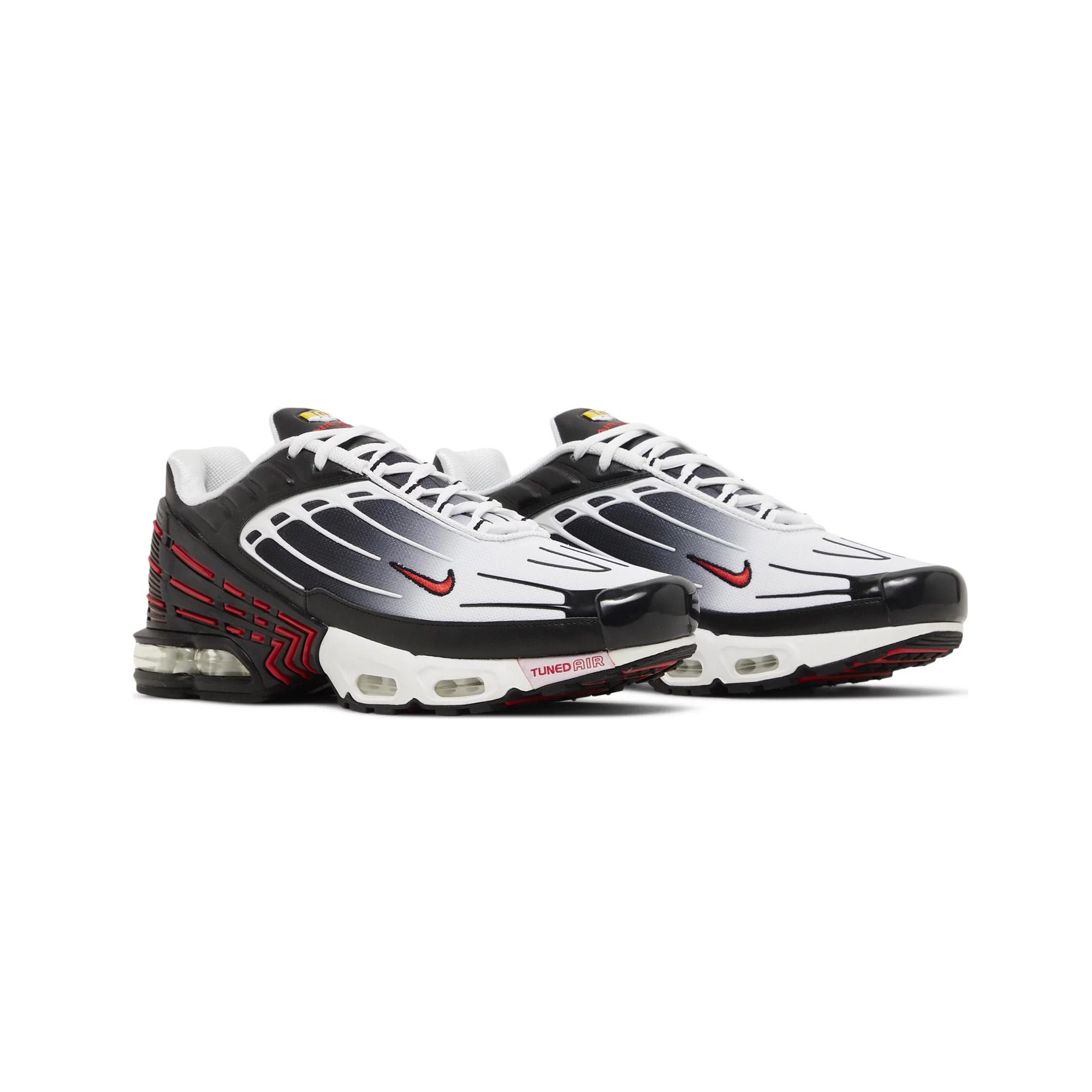 Nike Air Max TN Plus 3 Men's Running Shoes - Black/Red (2021) | Comfortable Cushioned Sneakers for Jogging, Gym Workouts & Casual Wear