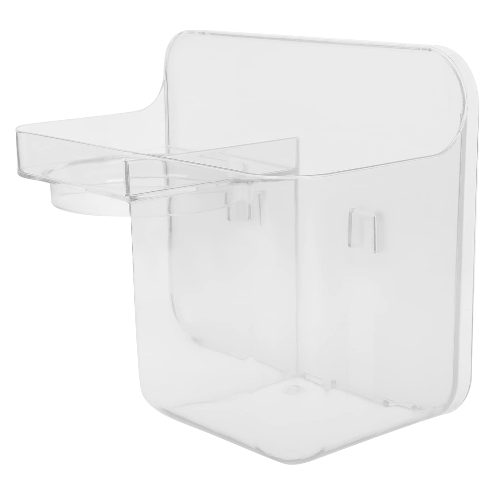 Cabilock Wall Mounted Hair Dryer Holder - Blow Dryer Organizer with Strong Adhesive for Bathroom, Salon, or Bedroom - Space Saving Hair Dryer Storage Rack for Home & Travel Use
