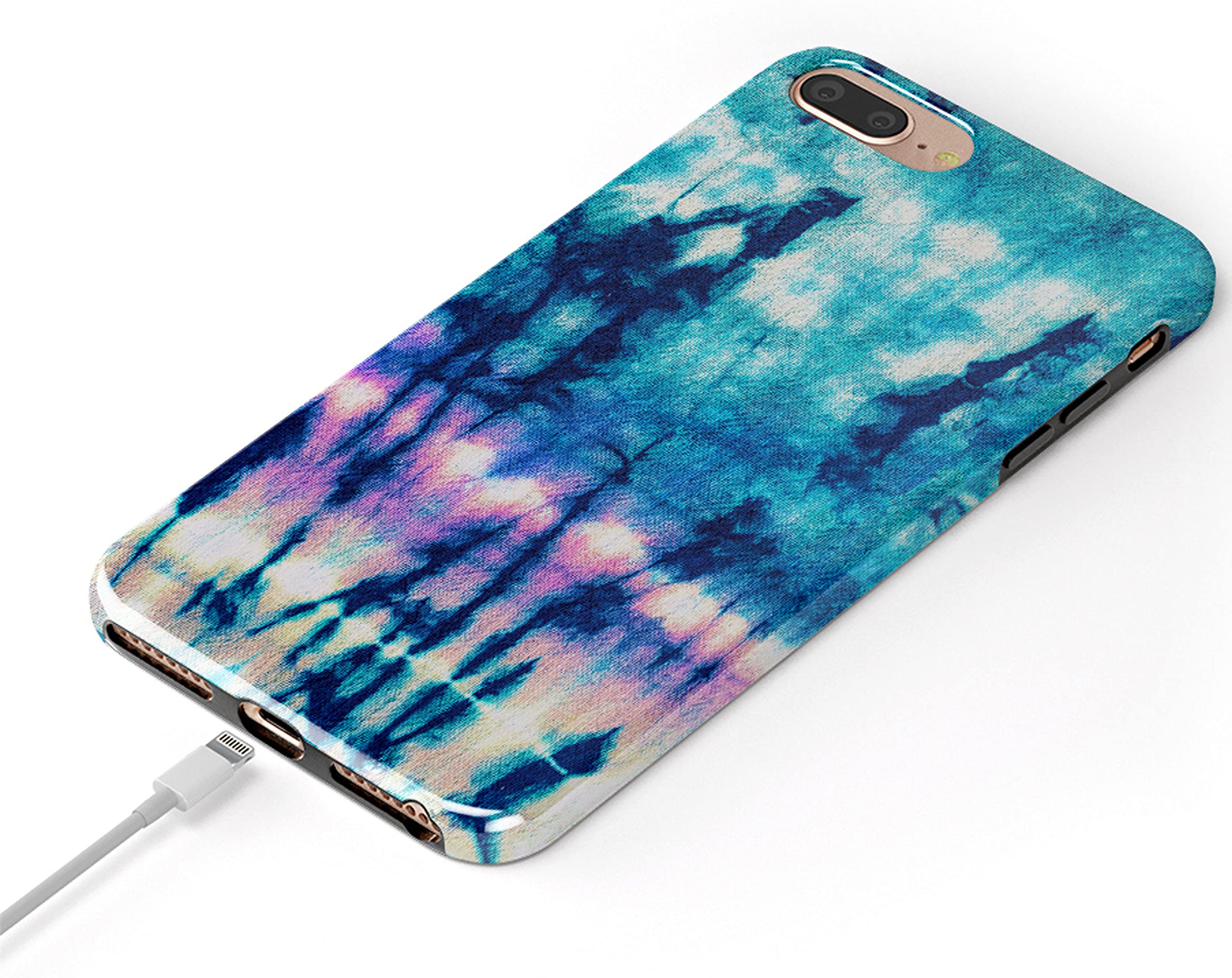 Casely iPhone 6/7/8 Plus Case - Trendy Acid Wash Tie Dye Phone Cover | Protective & Stylish for Everyday Use, Travel & Outdoor Activities