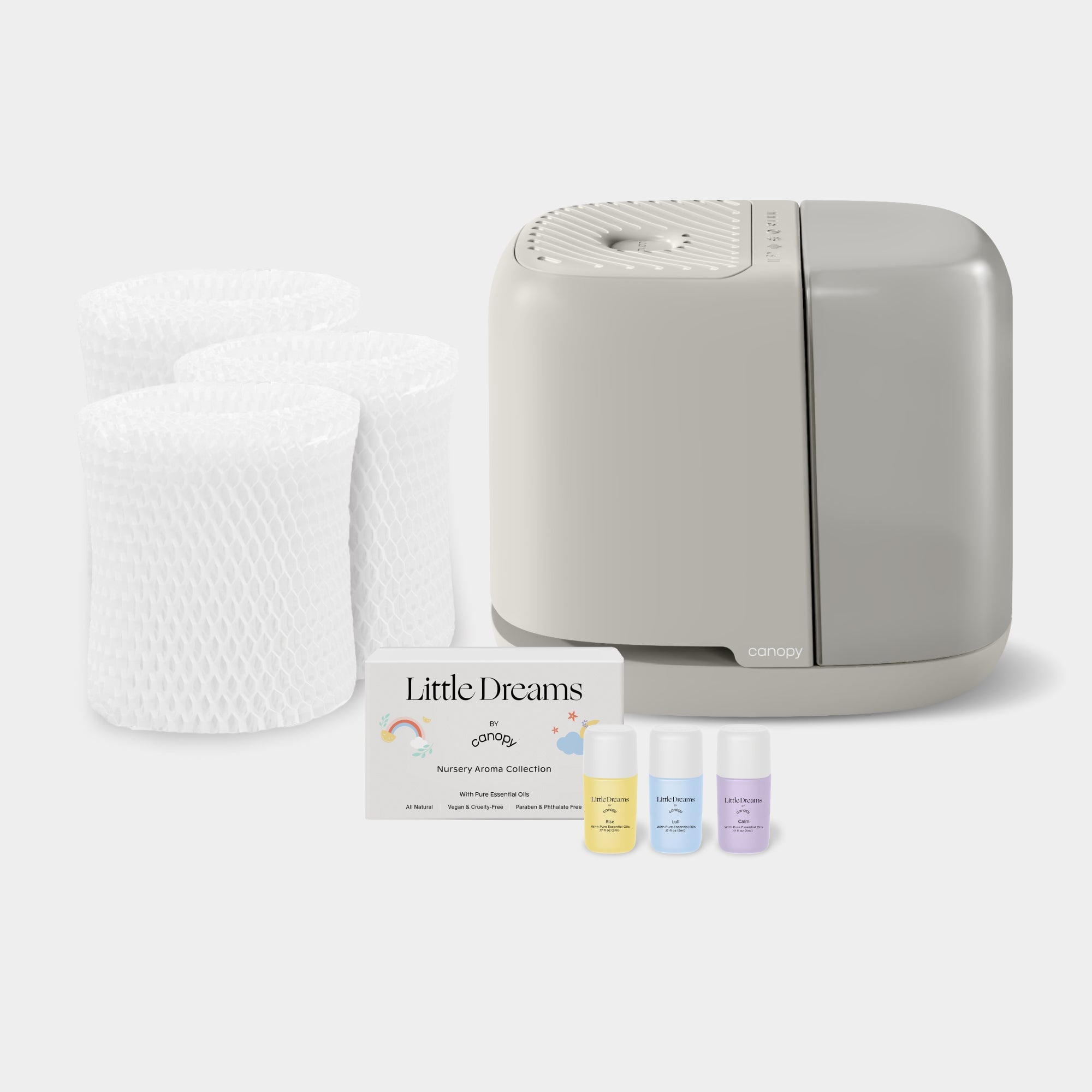 Best Nursery Humidifier Bundle 2.0 - Ultrasonic Cool Mist Humidifier for Baby Room with Essential Oil Diffuser & Night Light - Perfect for Nursery, Kids Bedroom & Home Office