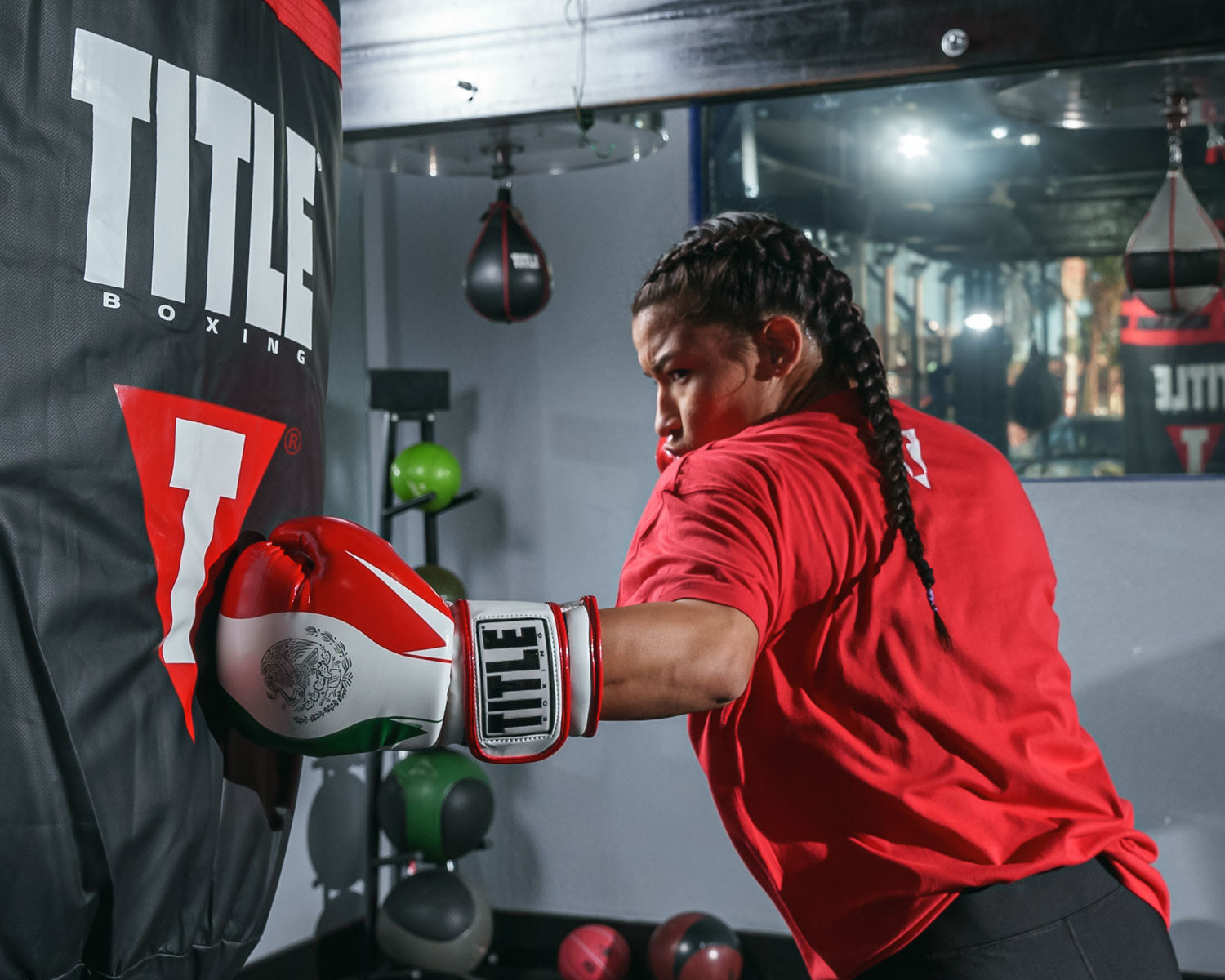 TITLE Boxing Infused Foam El Combate Mexico Training Boxing Gloves - Premium MMA & Kickboxing Gloves for Men & Women - Perfect for Sparring, Bag Work & Fitness Training