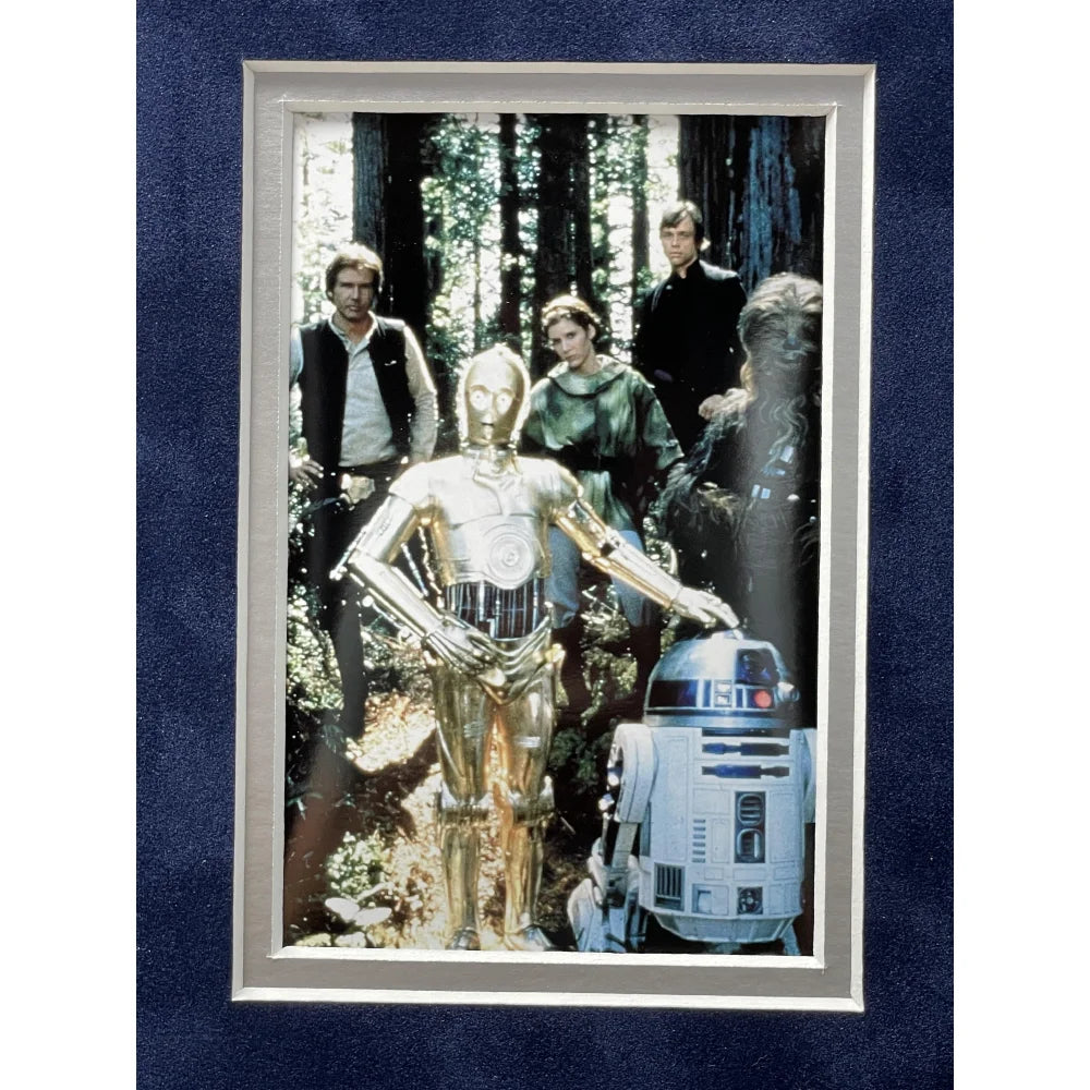 Harrison Ford Autographed Han Solo Star Wars 8x10 Photo Framed with Topps COA - Perfect for Collectors, Fans & Home Theater Decor