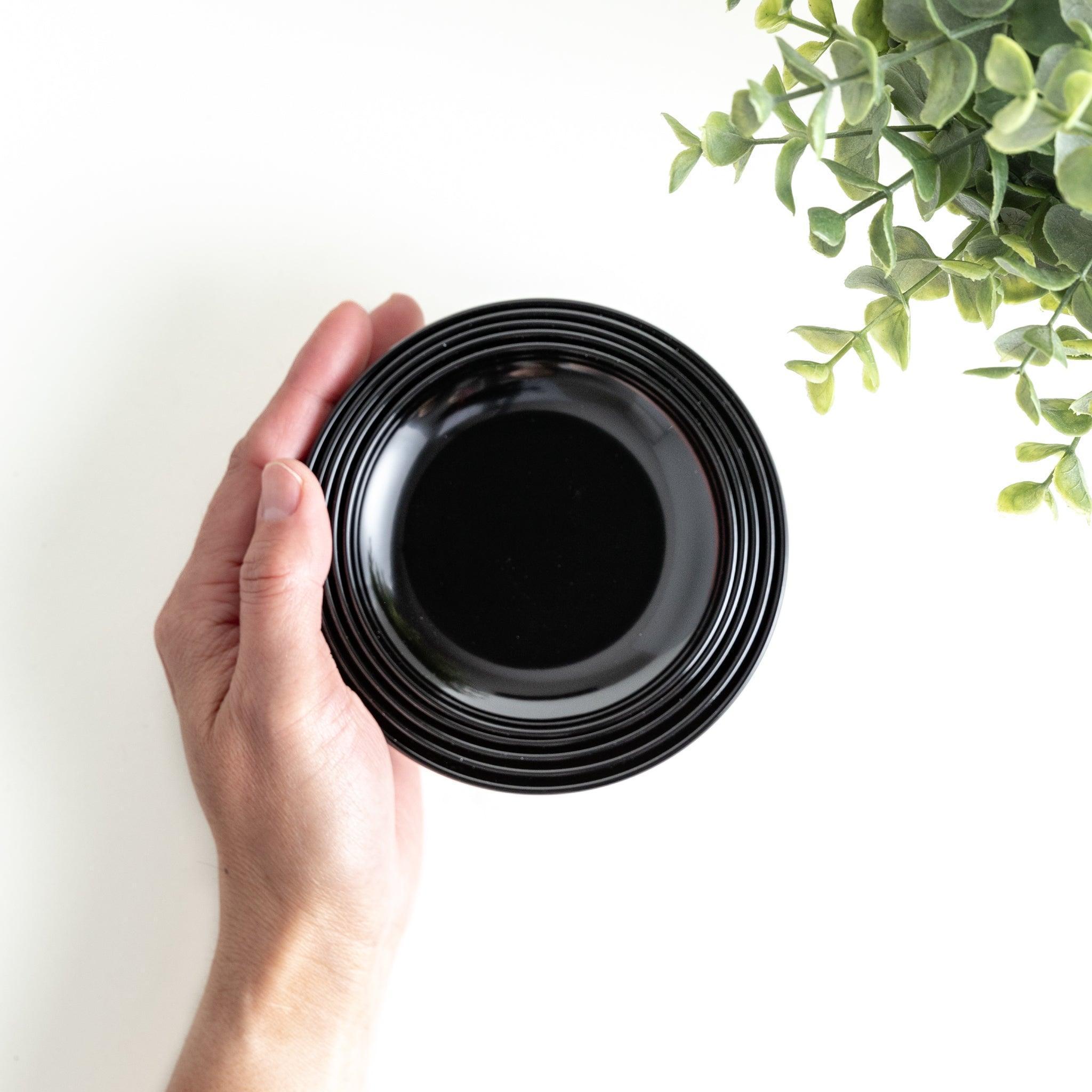 5-Piece Nested Oryoki Set - Traditional Japanese Zen Buddhist Meal Bowls for Mindful Eating, Meditation & Ceremonial Use