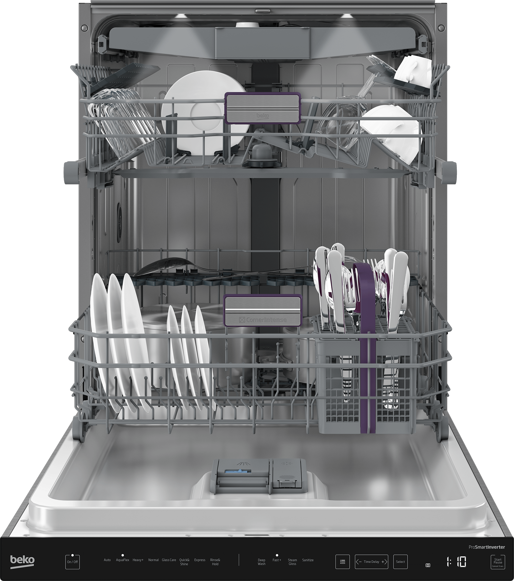 Beko DDT38532XIHHW 16 Place Settings Dishwasher - Energy Efficient, Quiet 45 dB - Perfect for Large Families & Entertaining Guests