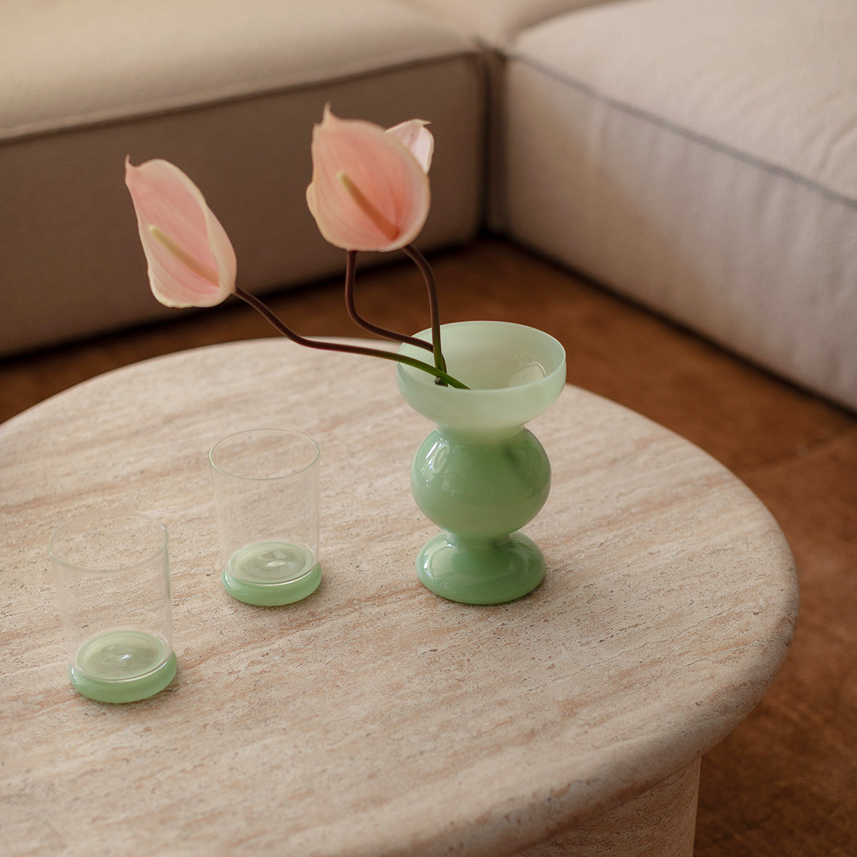 Azzurra Modern Travertine Coffee Table - Elegant Living Room Centerpiece for Home Decor & Entertaining