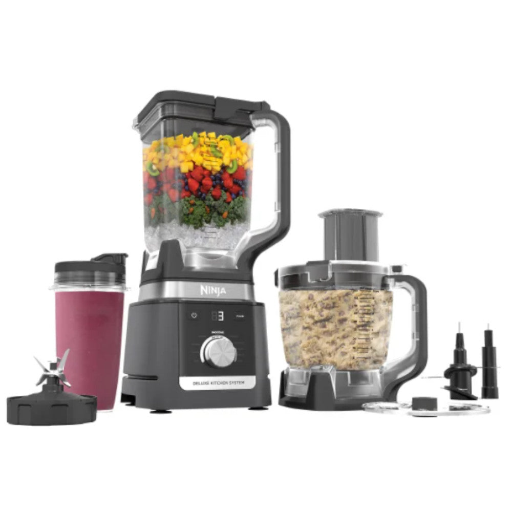 NINJA CCO905KS Deluxe Kitchen System - Certified Refurbished with Home Essentials Warranty | Perfect for Smoothies, Soups & Meal Prep