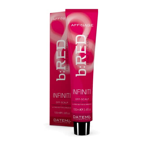 Affinage B RED Professional Hair Color Highlighting Creme 3.4oz - Vibrant Red Tones for Salon-Quality Results | Perfect for Brunettes & Bold Hair Transformations at Home or Salon