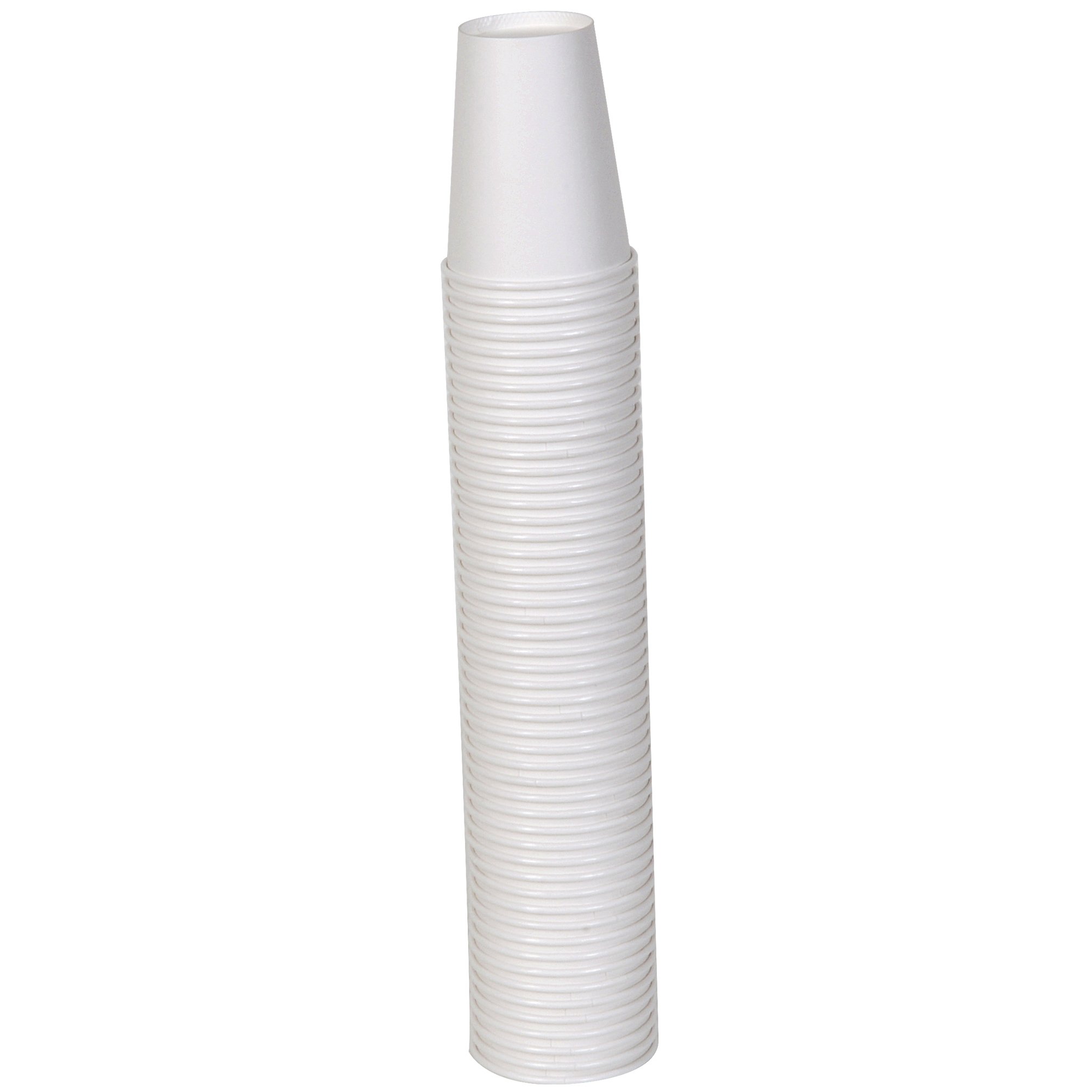 GP PRO Dixie 8 oz White Disposable Paper Coffee Cups - 1000 Count (50 Cups/Sleeve, 20 Sleeves/Case) 2338W - Perfect for Offices, Cafes, Restaurants & Home Use