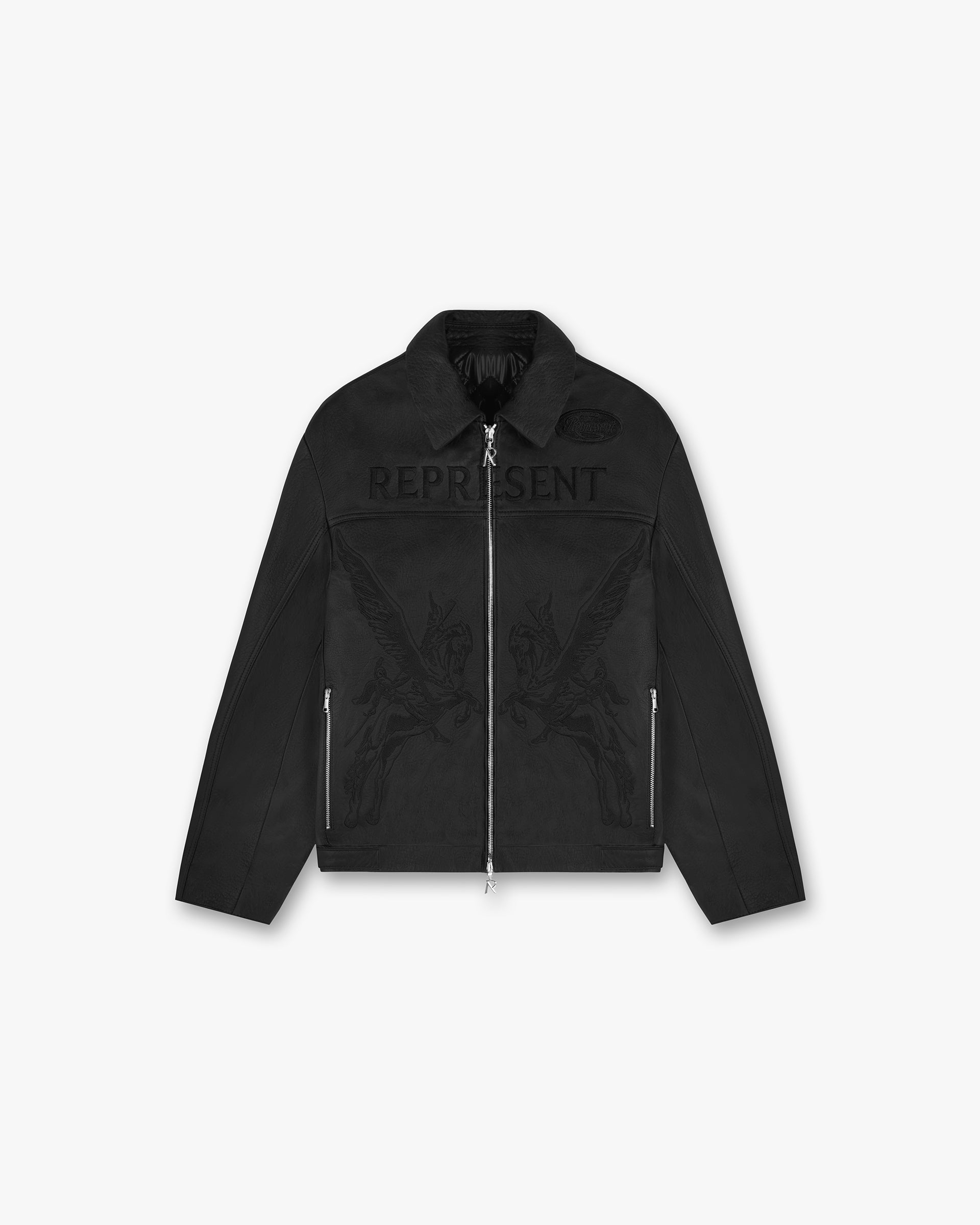 Represent Motor Jacket - Premium Black Biker Jacket for Men & Women | Stylish Leather Outerwear for Motorcycle Riding & Urban Fashion