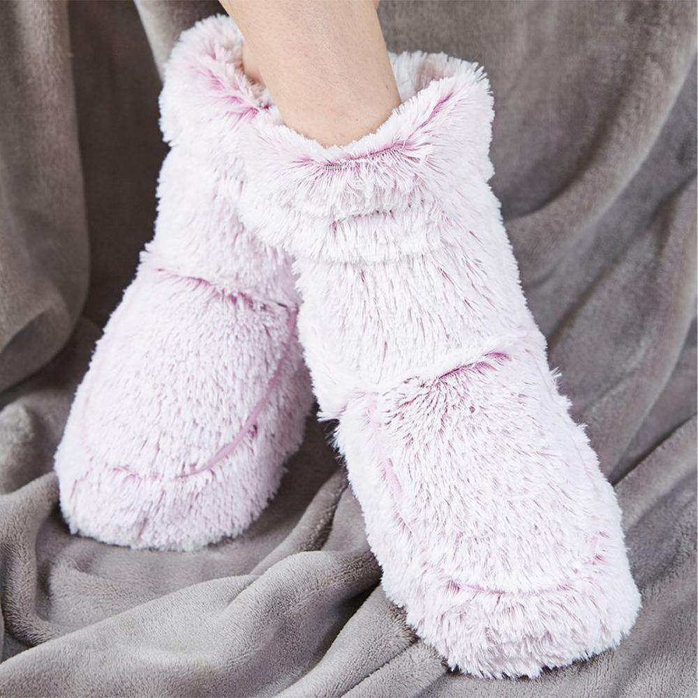 Cozy Lavender Scented Marshmallow Boots - Warmies® Plush Slippers for Women & Girls | Perfect for Relaxation, Stress Relief & Home Comfort