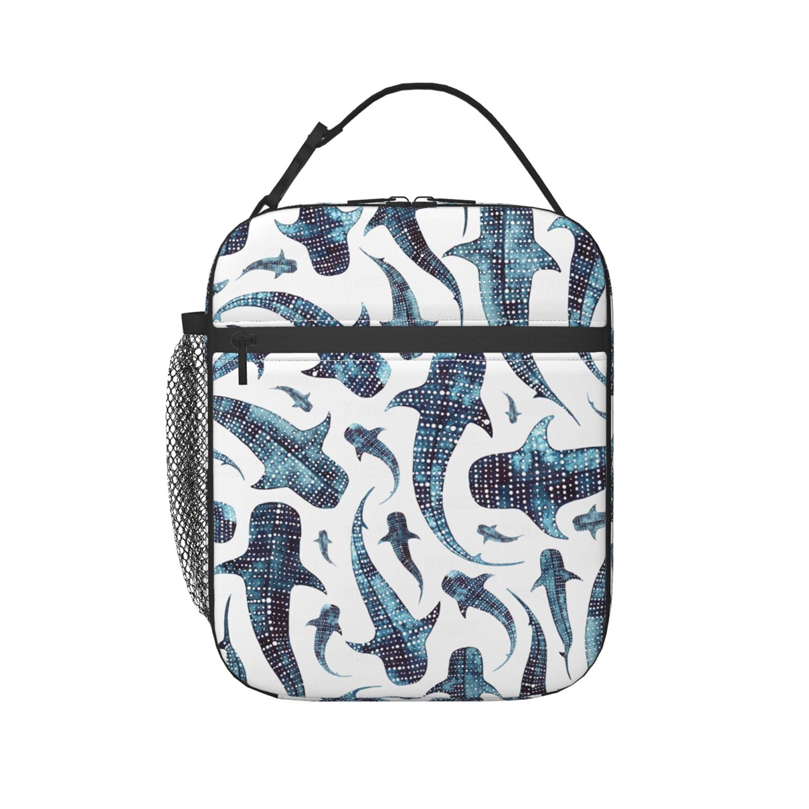 **CURANI Whale Shark Insulated Lunch Bag for Women - Portable Thermal Cooler Bag, Waterproof Lunch Tote Organizer for Office, Beach, Fishing & Picnic - Perfect for Work, Travel & Outdoor Activities**