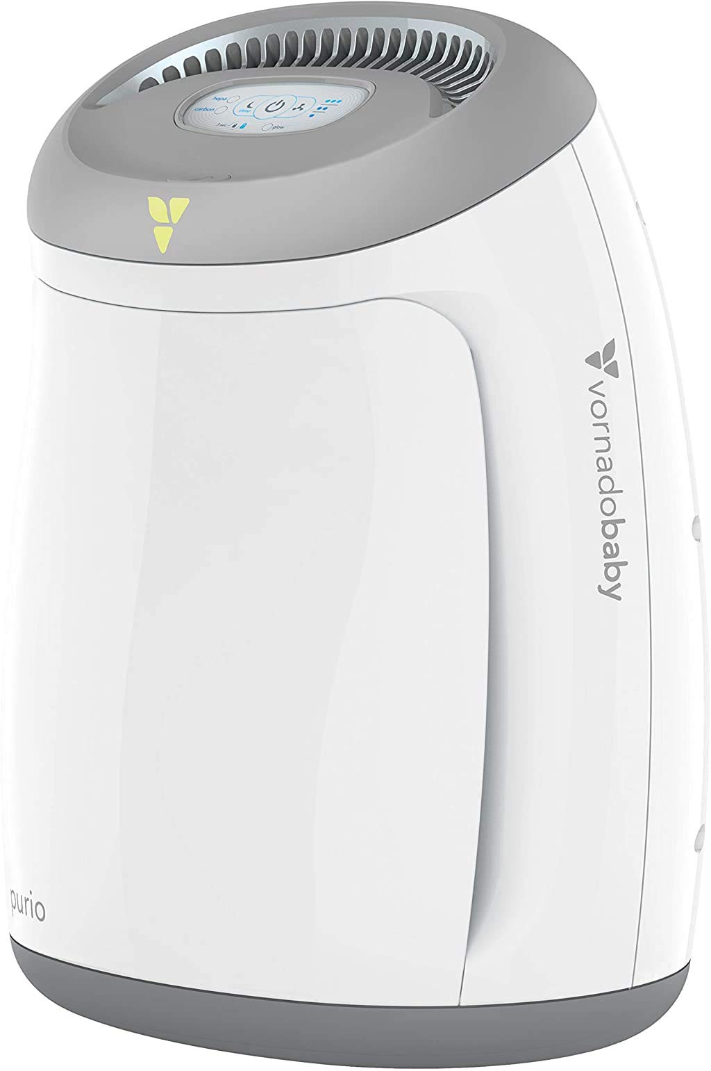 Purio Nursery Air Purifier with True HEPA Filter - Quiet Baby Room Air Cleaner with Night Light & Safety Lock, White | Perfect for Newborns, Kids' Bedrooms & Allergy Relief