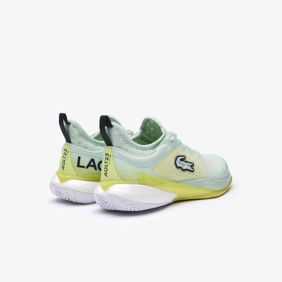 Lacoste AG LT23 Lite Women's Tennis Shoes - Lightweight Comfort for Court & Casual Wear - Turquoise & Yellow Athletic Sneakers for Tennis, Gym, and Everyday Fashion