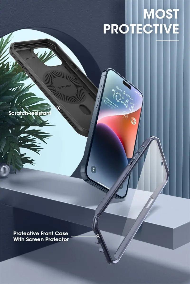 iPhone 15 Pro SUPCASE UB Pro Mag Full Body Protective Case with Magnetic Compatibility - Perfect for Outdoor Adventures, Work & Daily Use