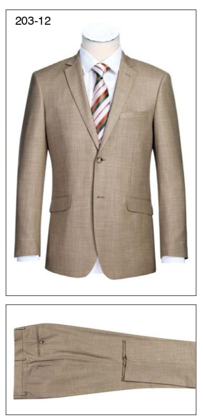 Alessandro Vitello by Renoir New Slim Fit Suit 203 12 | Premium Italian Wool Business Suit for Men | Perfect for Weddings, Office & Formal Events