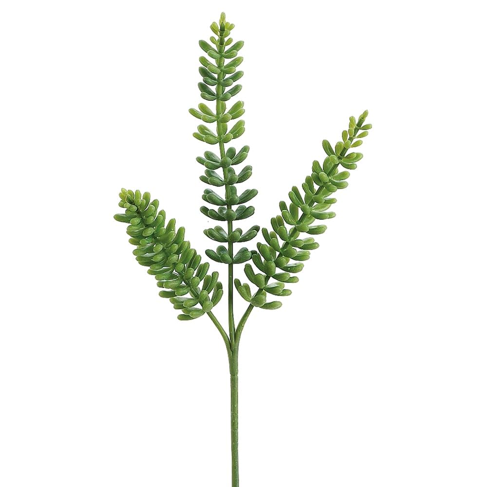 12 Pack 11 Inch Donkey Tail Spray Green Artificial Succulent Plants for Home Decor, Office Desk, Wedding Centerpieces, and DIY Floral Arrangements