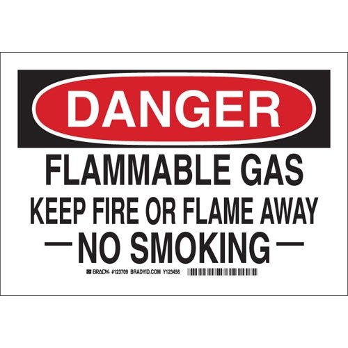 Brady 123709 Chemical & Hazardous Material Safety Signs - 15-Piece Pack for Workplace, Warehouse & Industrial Safety Compliance