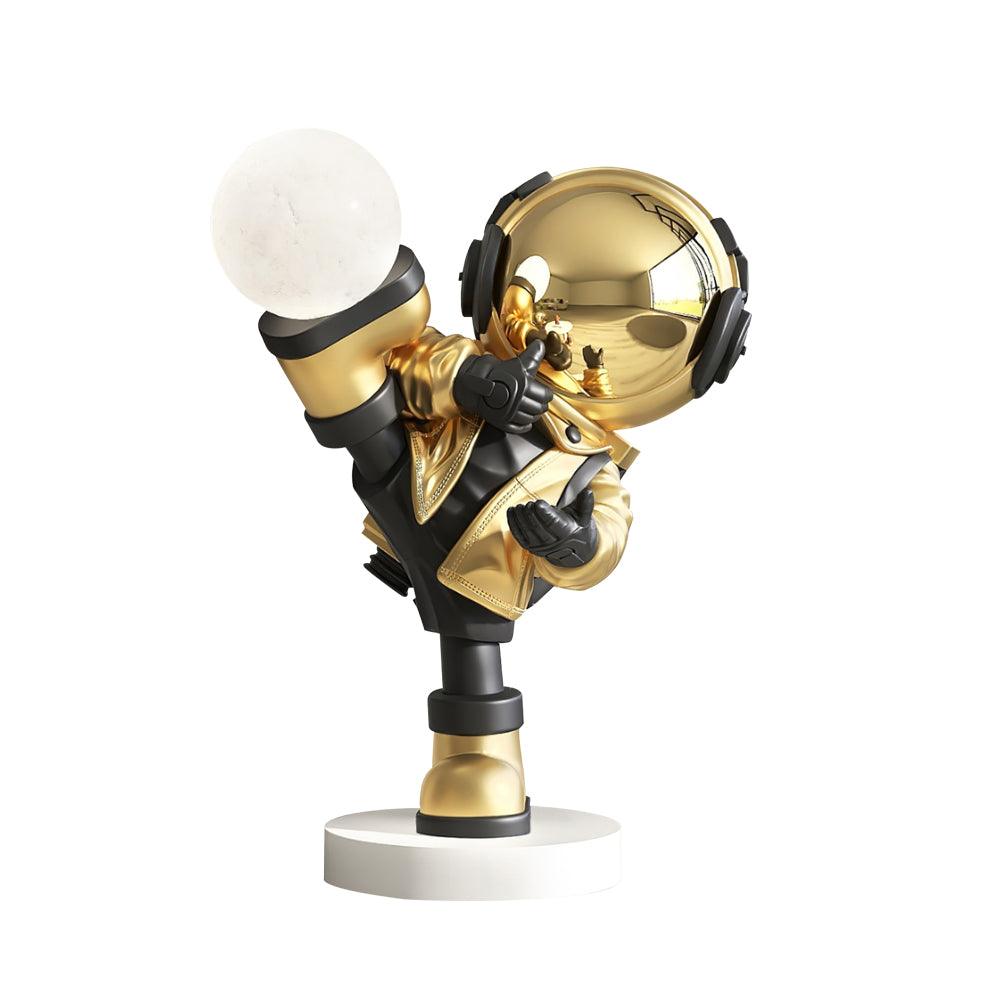 Effort Astronaut Rechargeable LED Floor Lamp with Built-in Battery - Perfect for Bedroom, Living Room, and Office Lighting