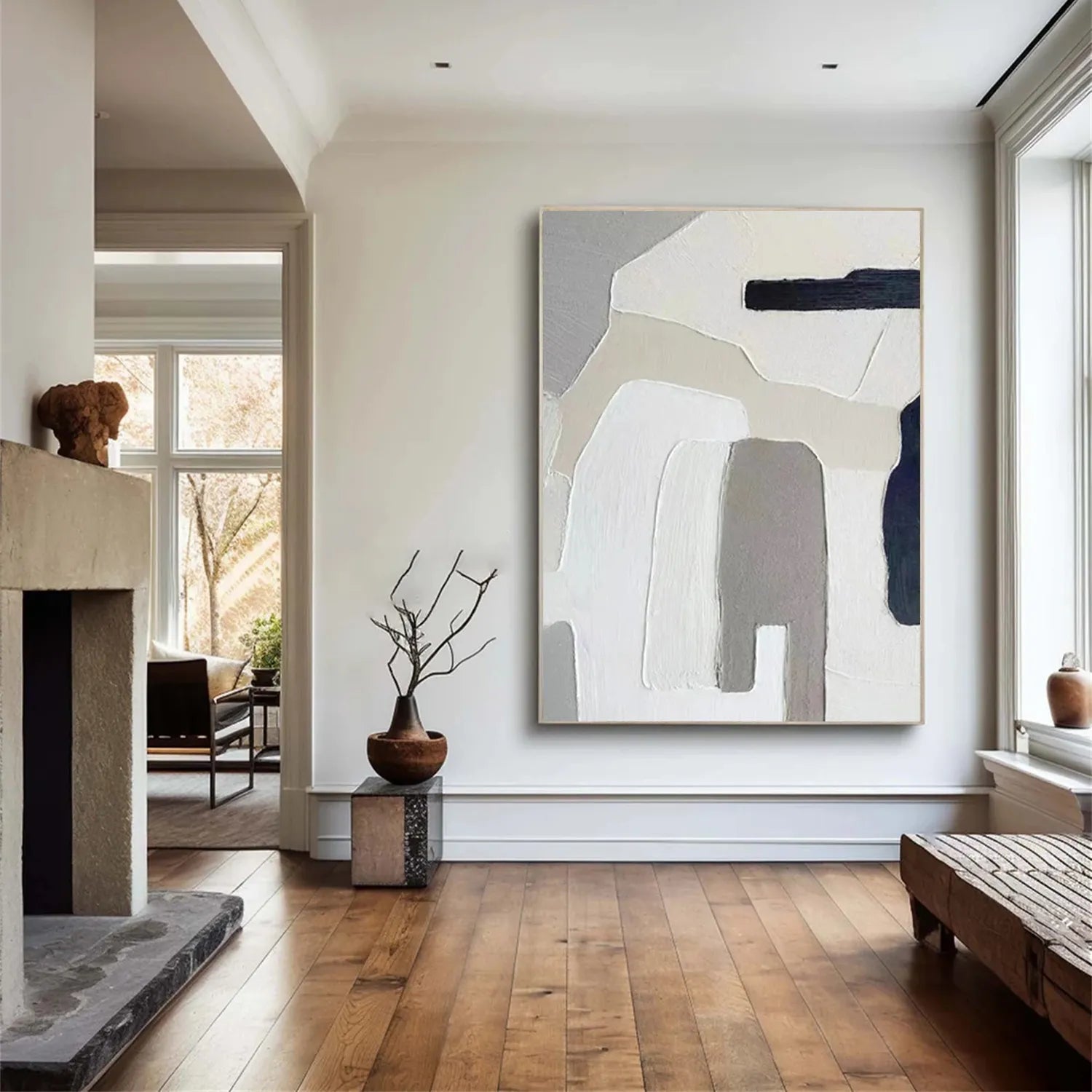 Abstract Painting #AB 185 - Modern Wall Art for Living Room, Bedroom & Office Decor