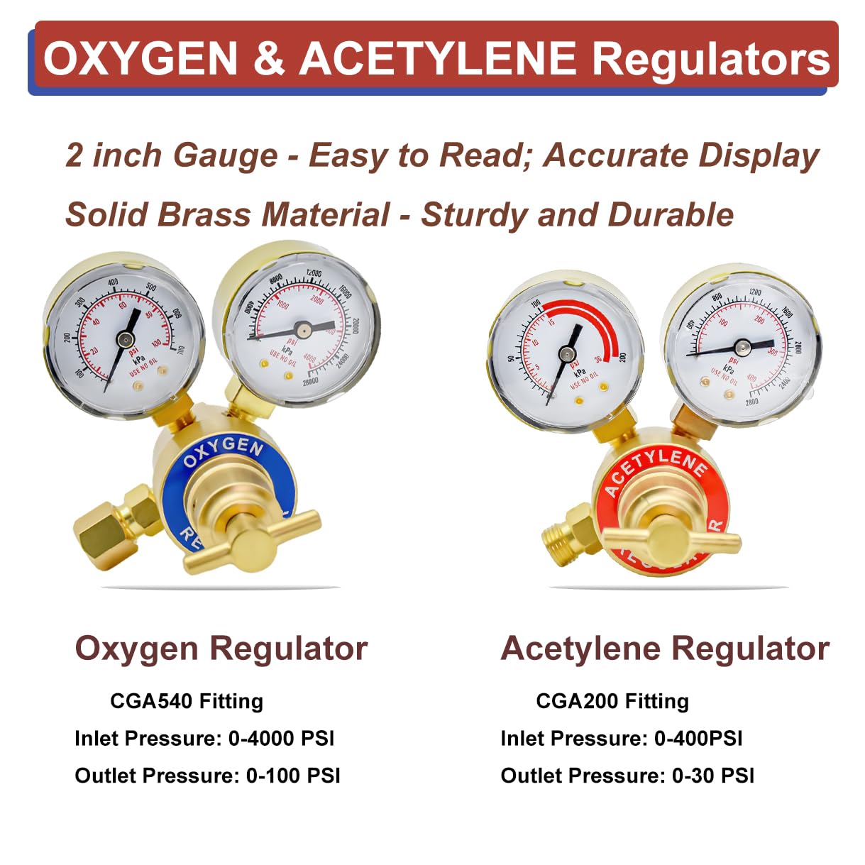 Oxy Acetylene Torch Kit - Medium Duty Gas Cutting & Welding Torch Set with Portable Tote, Dual Hose Regulator Gauges & Wheels - Ideal for Metal Fabrication, HVAC Repair, and DIY Welding Projects