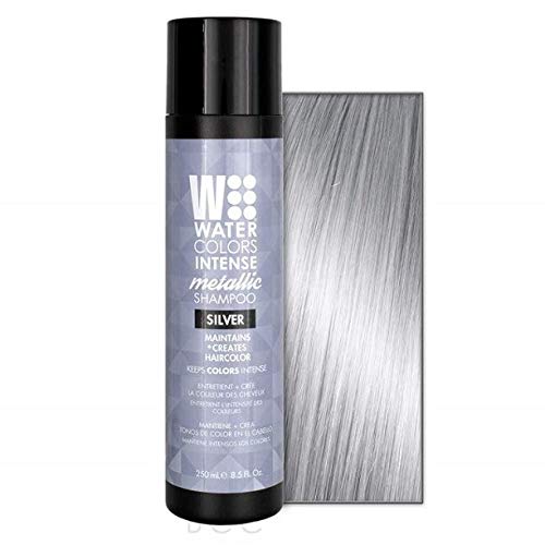 Watercolors Intense Color Shampoo 8.5 oz (Silver) - Vibrant Hair Color Protection for Daily Use at Home or Salon