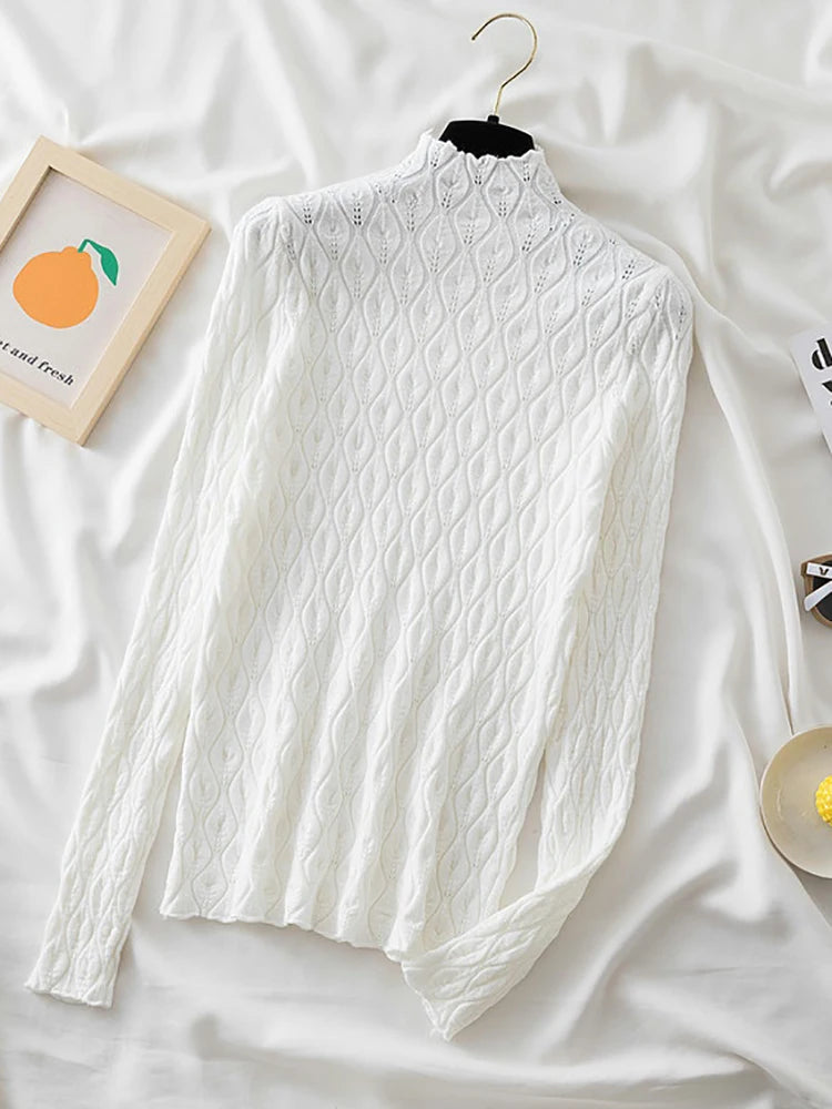 Luxury Cashmere Turtleneck Sweater for Women - Soft Warm Winter Pullover - Perfect for Office, Dating & Holiday Outfits