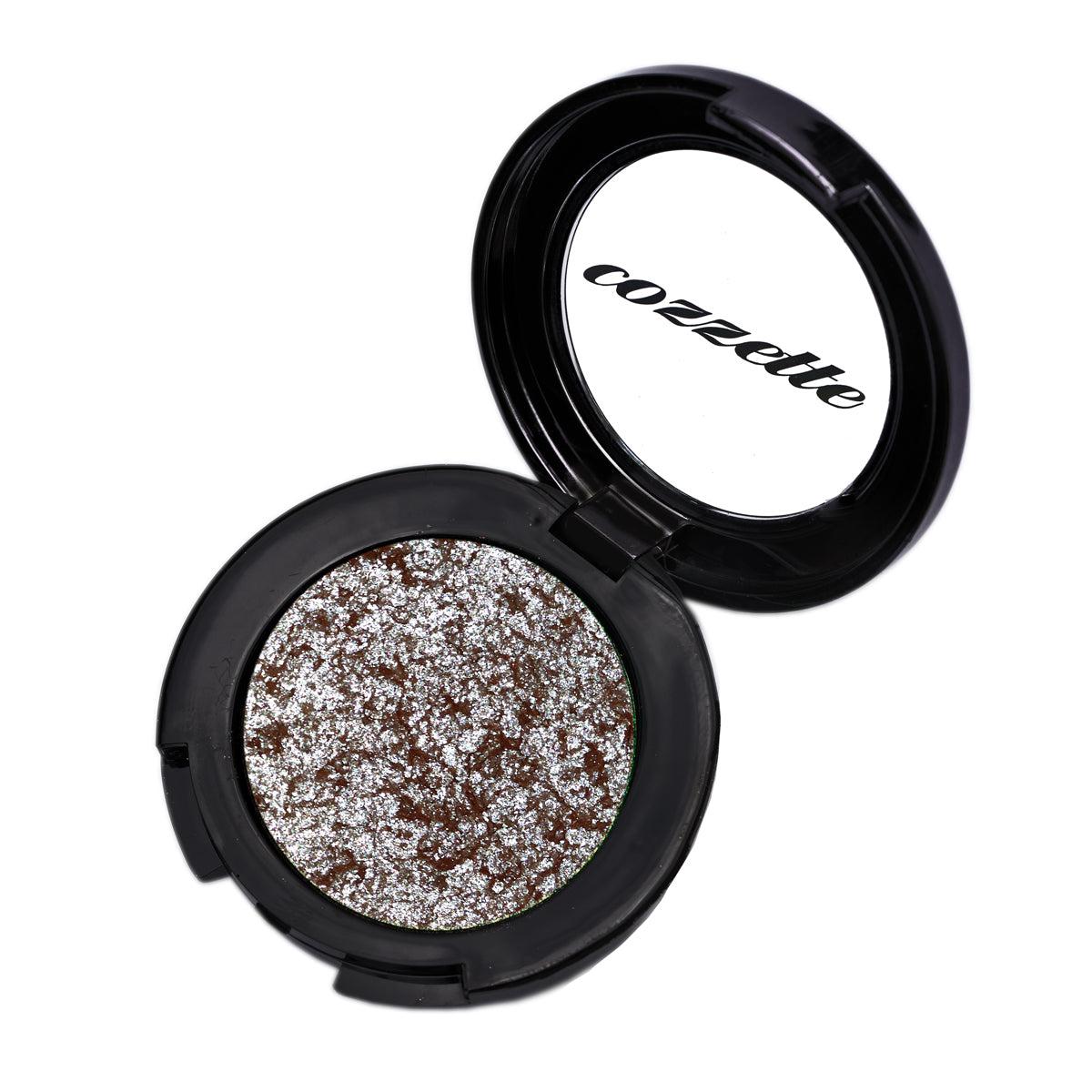 Cozzette Crystal Cream Eye Shadow Compact - Long-Lasting Shimmer & Glitter Makeup for Day & Night - Perfect for Parties, Weddings, and Special Occasions