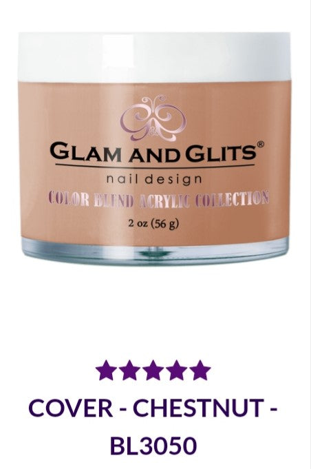GLAM AND GLITS COLOR BLEND COLLECTION VOL.2 BL3050 - 2 oz Chestnut Brown Hair Dye | Semi-Permanent Vibrant Hair Color for DIY Salon at Home