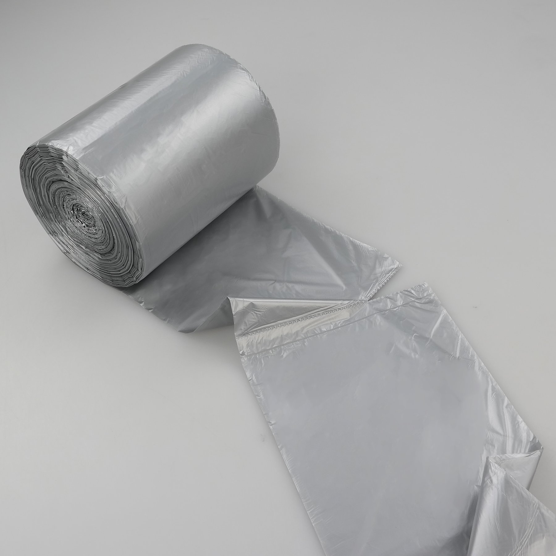 Anbers 1.2 Gallon Small Trash Can Liners - 140 Count, Grey - Perfect for Bathroom, Office, Bedroom & Kitchen Waste Baskets