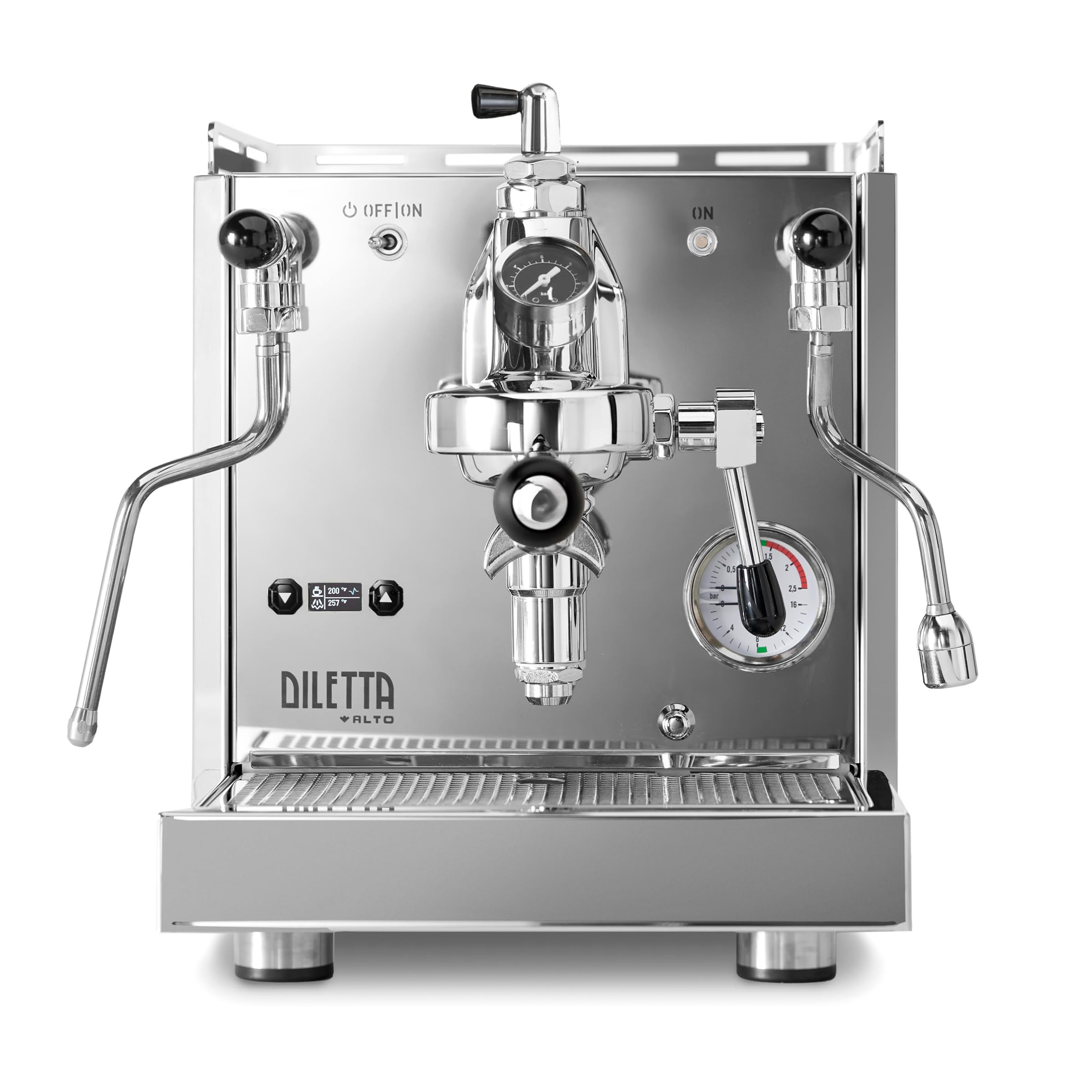 Diletta Alto Dual Boiler Espresso Machine with PID Temperature Control & Flow Adjustment | Professional Stainless Steel Coffee Maker with Shot Timer & Adjustable OPV | Perfect for Home Baristas & Coffee Shops