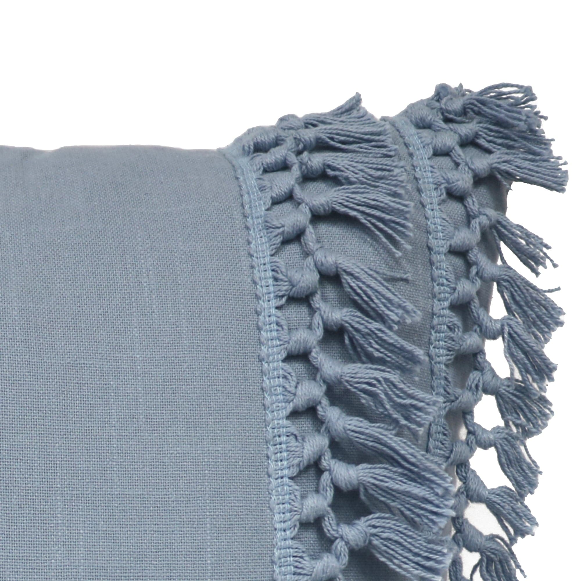 Modern Tassel Decorative Throw Pillow Covers - Boho Chic Home Decor Accent for Sofa, Bed & Living Room