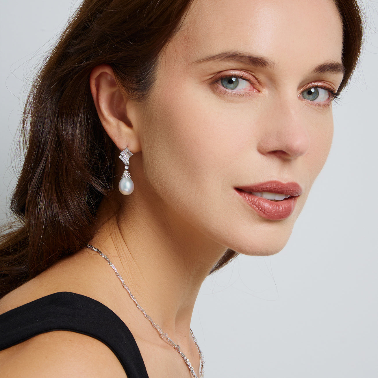 18K Solid Gold Australian White Pearl Earrings - Classic Stud Earrings for Women, Luxury Pearl Jewelry Gift for Her | Perfect for Weddings, Parties & Special Occasions