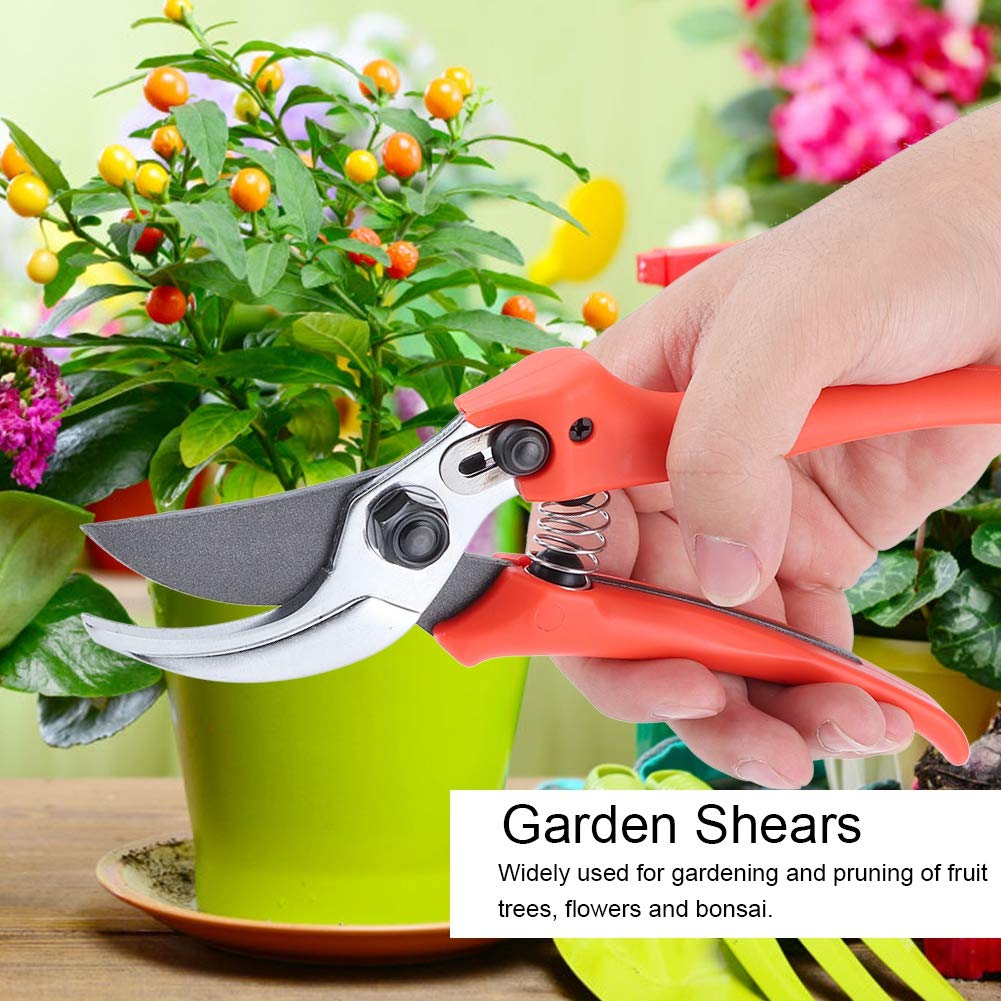 Premium Stainless Steel Garden Pruners - Sharp Professional Pruning Shears for Plants, Trees, Branches & Flowers | Ideal for Gardening, Landscaping & Outdoor Trimming | Durable Gardening Scissors for Home & Professional Use
