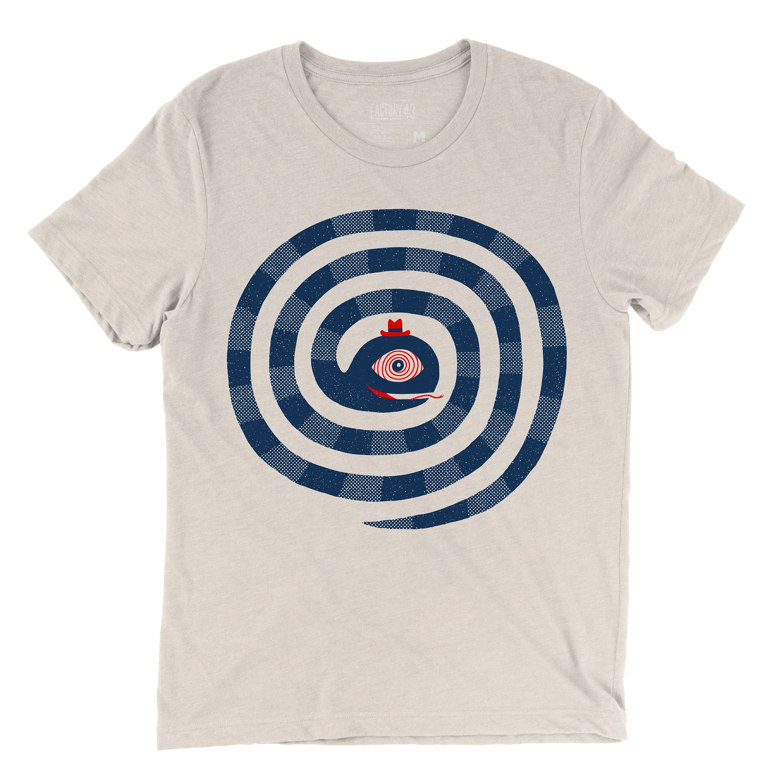 Factory 43 Snake Charmer Slim Fit T-Shirt - Heather Dust Color | Men's Casual Tee for Streetwear & Everyday Outfits