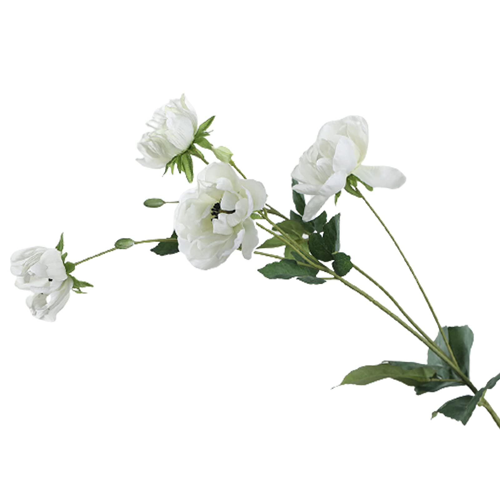 Premium Artificial Silk Flowers for Wedding & Home Decor - Fade-Resistant Eco-Friendly Faux Roses in White - Perfect for Coffee Shop, Living Room & Event Centerpieces