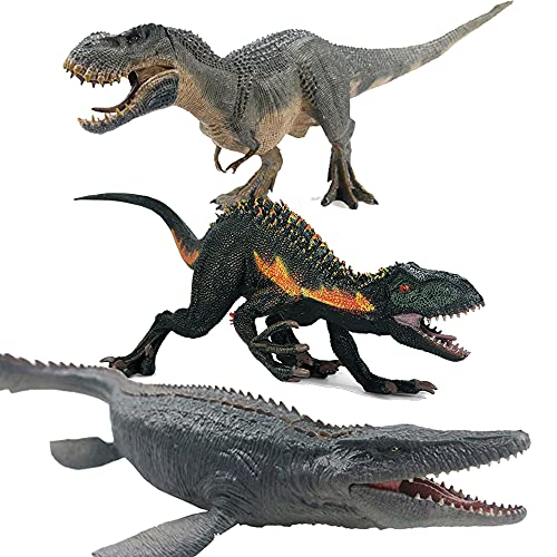 V-rex&raptor&mosasaurus