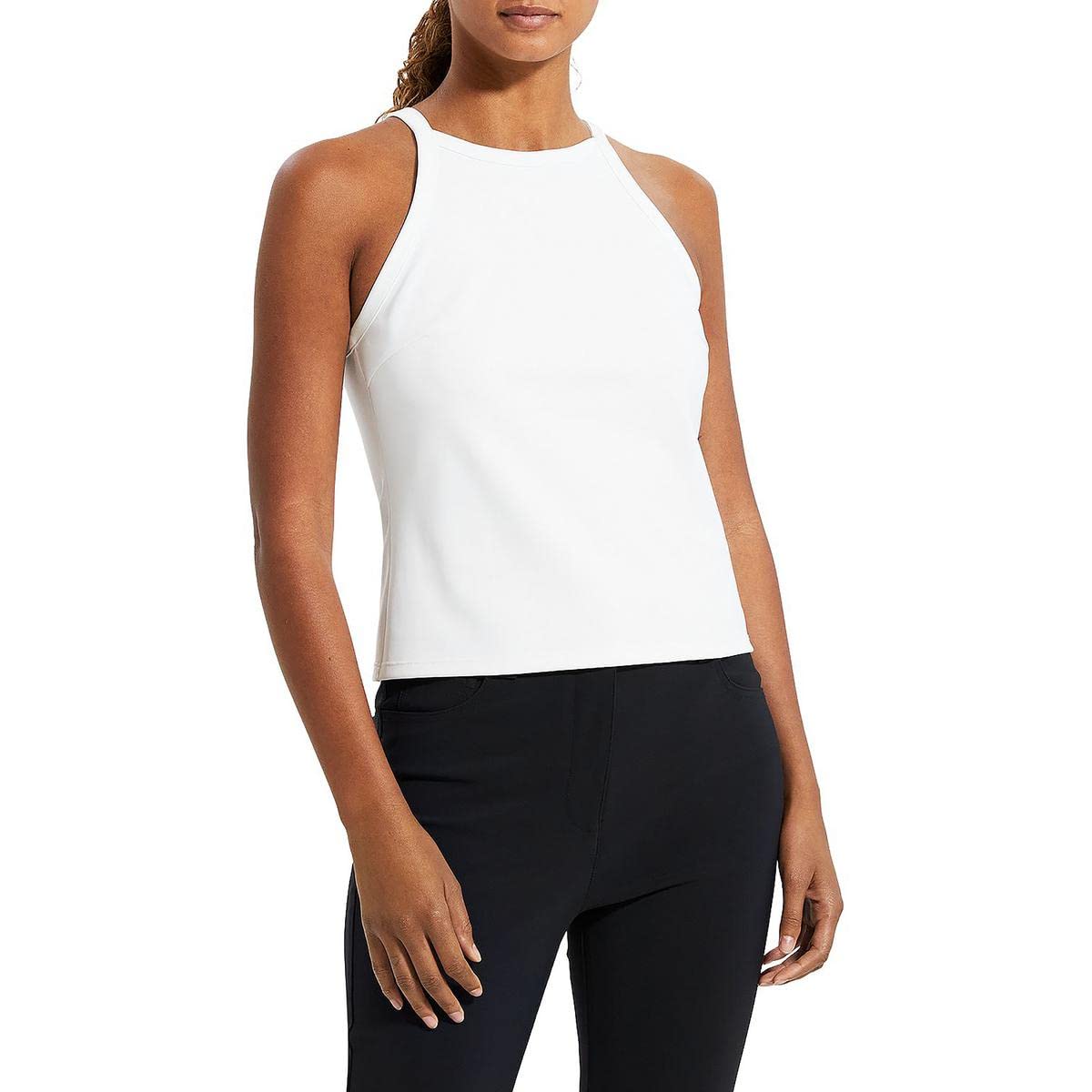 Theory Women's Cropped Halter Top - Slim Fit Summer Tank Top with Adjustable Straps for Women | Perfect for Beach, Vacation & Casual Outings