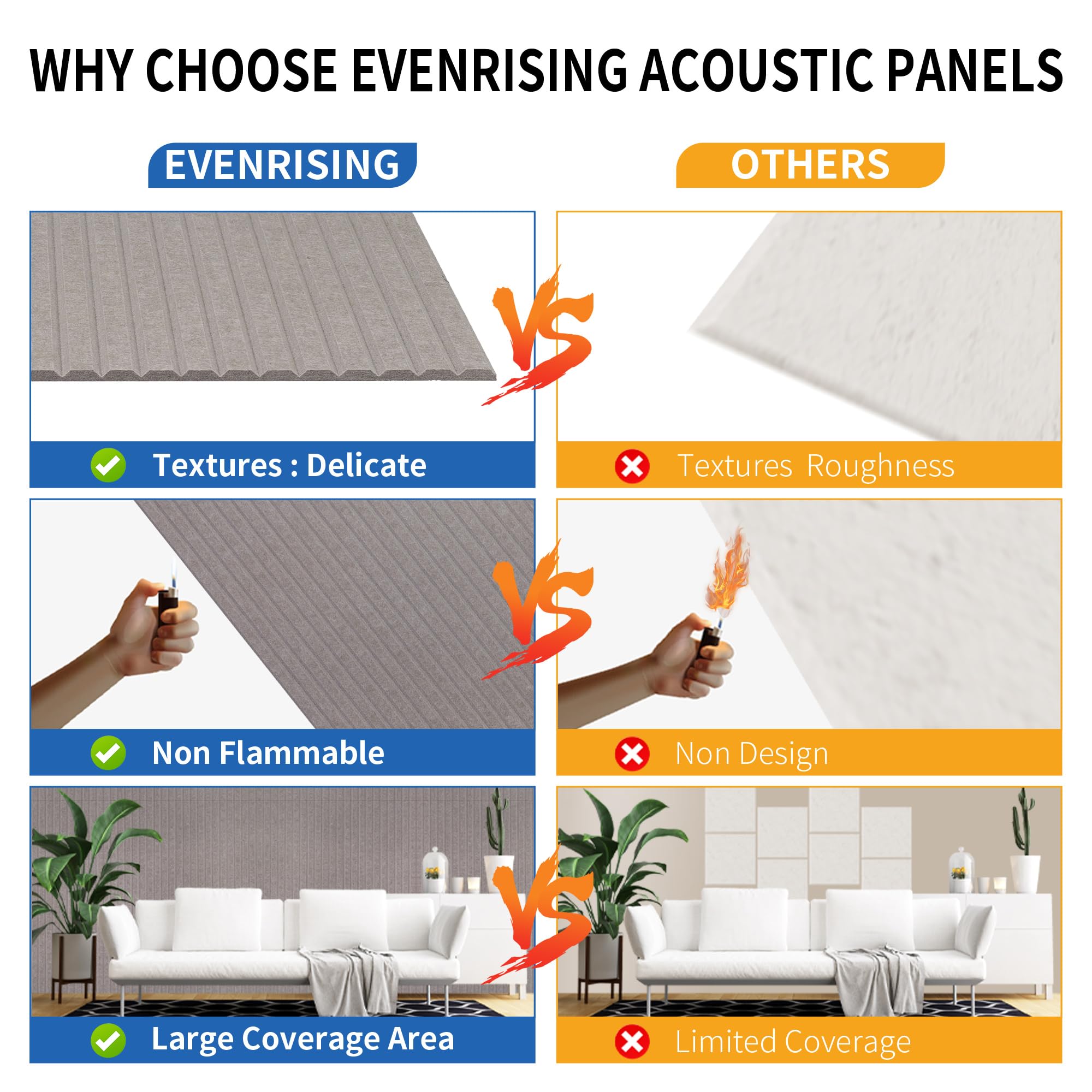 5 Pack Acoustic Panels 47.2