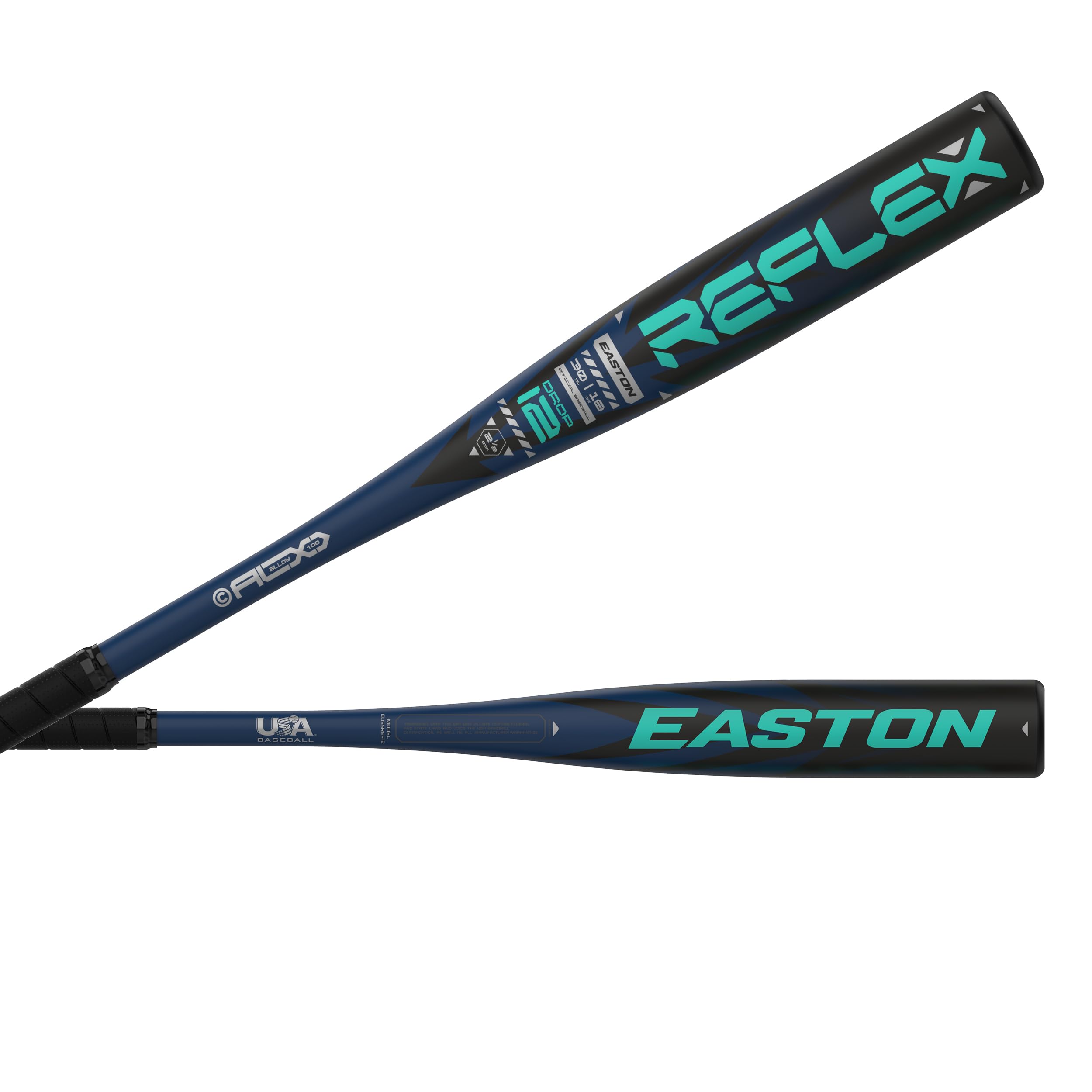 Easton Reflex USA Baseball Bat -12 Drop Big Barrel 1-Piece Alloy Youth & High School Bat - Lightweight Training & Game Bat for Hitting Practice, Little League & Travel Baseball