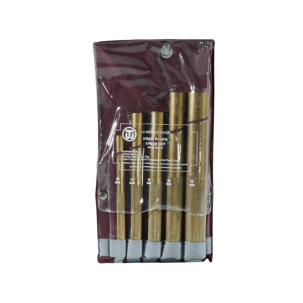 Klein Tools 5-Piece Brass Punches Set for Metalworking