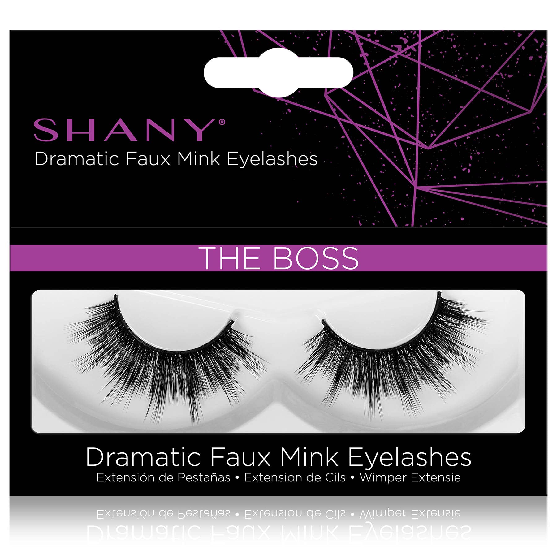 SHANY Classic Faux Mink Eyelashes - 3D Reusable Fluffy & Soft Strip Lashes, Medium Volume, Natural Look for Daily Wear & Special Occasions - THE BOSS