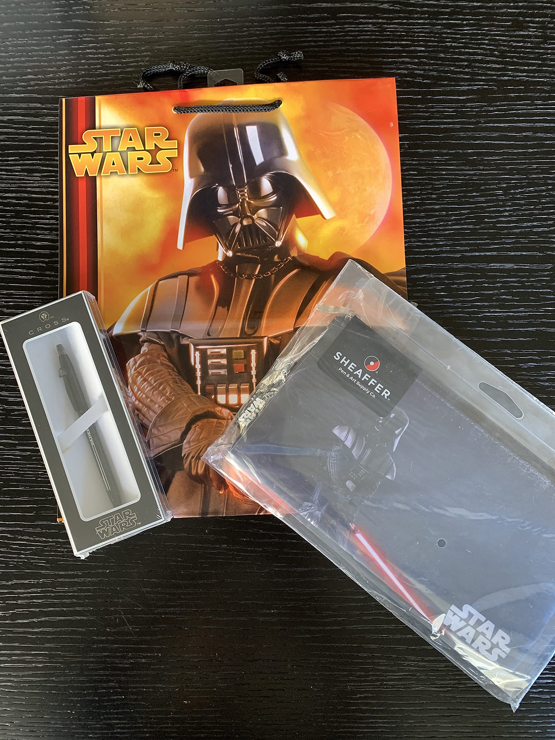 Star Wars Darth Vader Gel Rollerball Pen with Selectip Technology - Cross Click Pen Set Includes Pen Pouch & Large Gift Bag - Perfect for Collectors, Office Use & Star Wars Fans Gifts