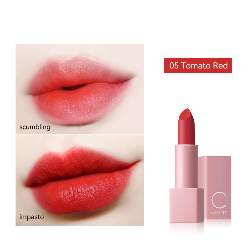 Luxury Velvet Matte Lipstick - Long Lasting & Highly Pigmented - CZAENG Glamour Lipstick for Women - Perfect for Parties, Date Nights & Special Occasions